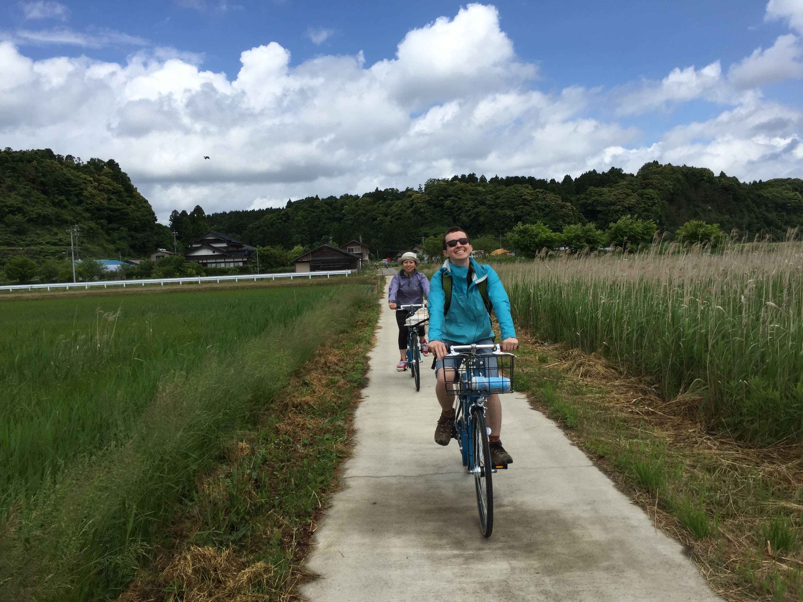 Cycling through the Japanese countryside